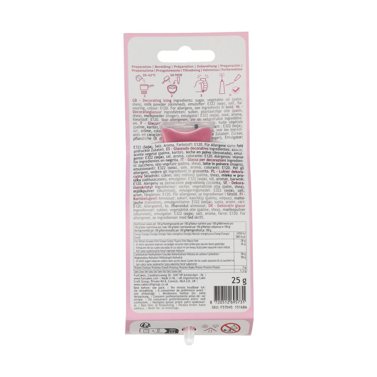 FunCakes Schoko Schreiber Old Pink – Bild 3