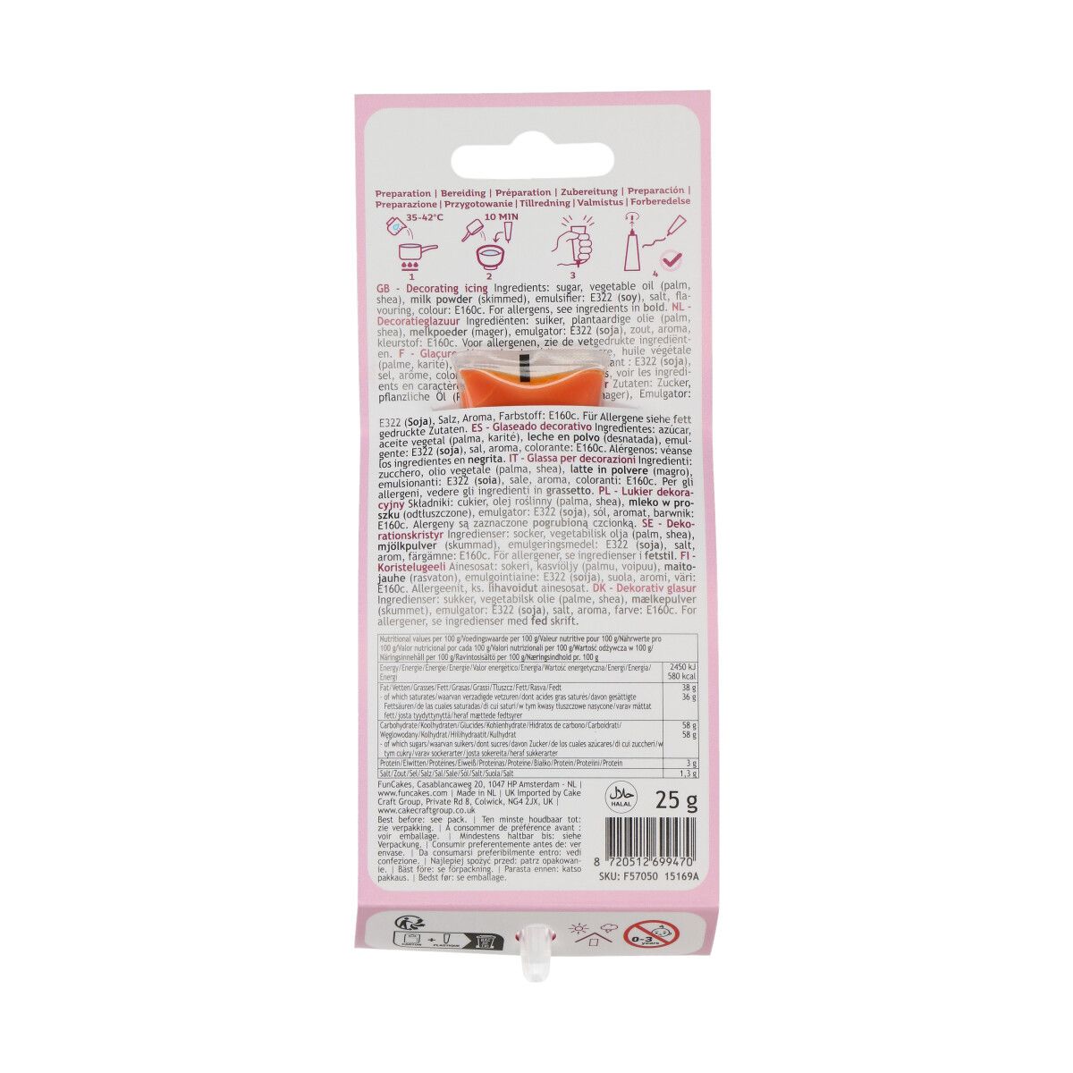 FunCakes Schoko Schreiber Orange – Bild 3