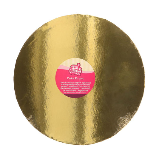 FunCakes Tortenplatte rund in gold, 2m dick