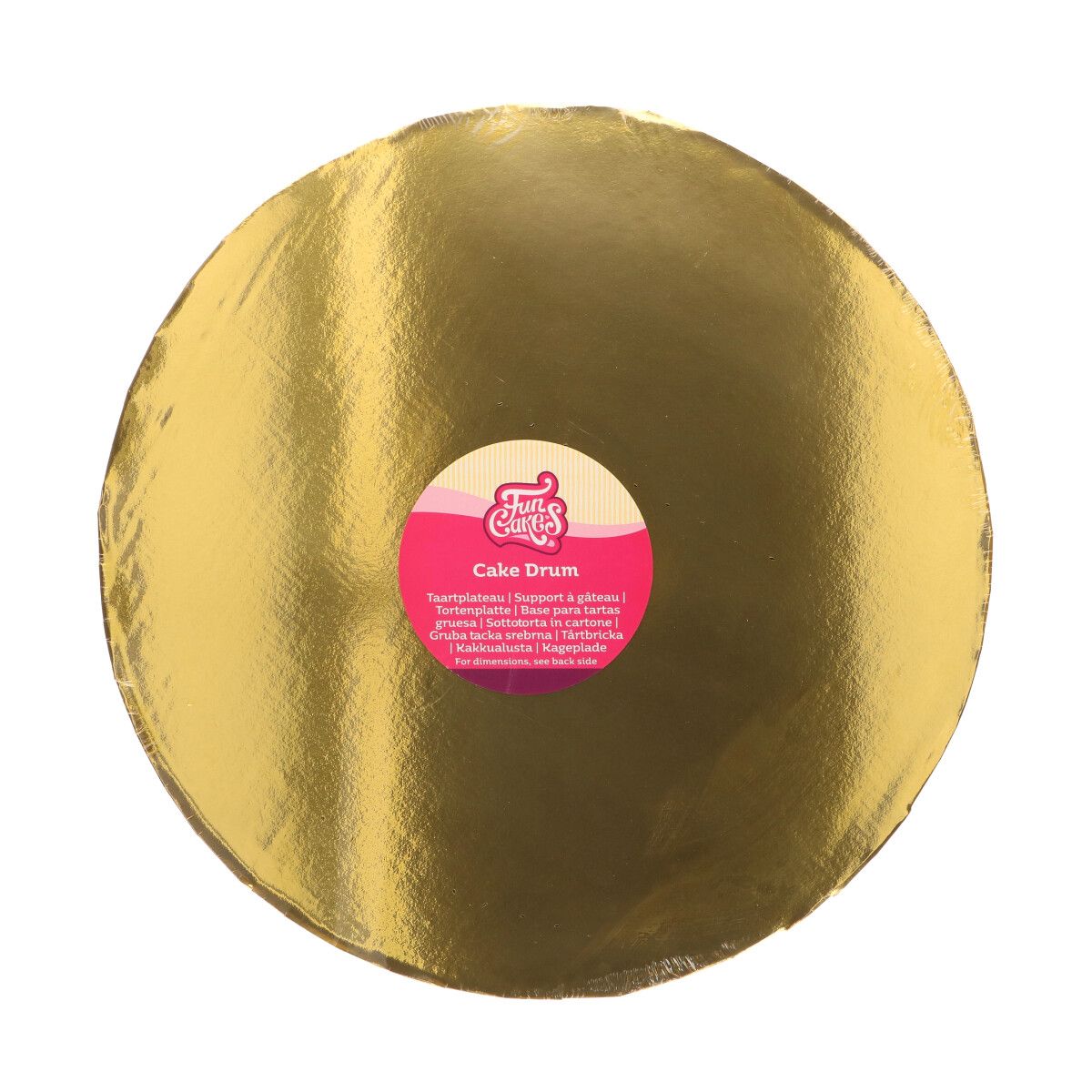 FunCakes Tortenplatte gold 35cm rund, 2cm dick