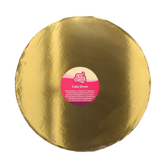 FunCakes Tortenplatte gold 35cm rund, 2cm dick