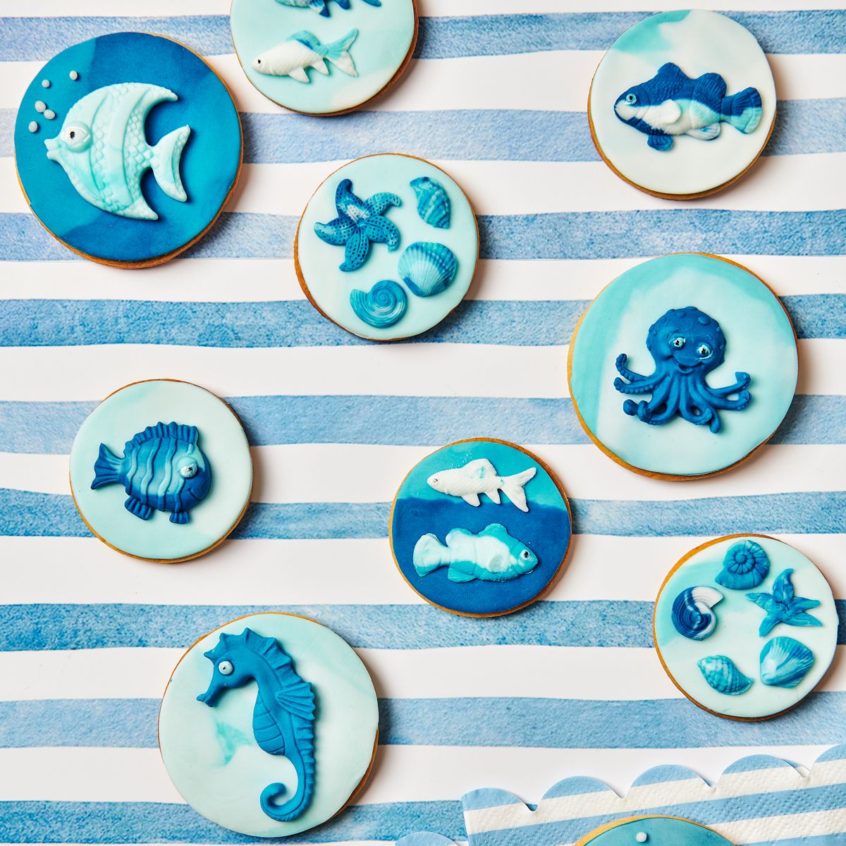 Cookies Meeresthema Fondant
