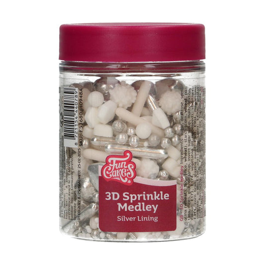 FunCakes Sprinkle Medley Zuckerstreuselmischung Silver Lining