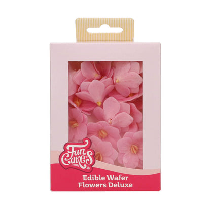 FunCakes Essbare Papierblumen Deluxe Hortensie Rosa Klein – Bild 1