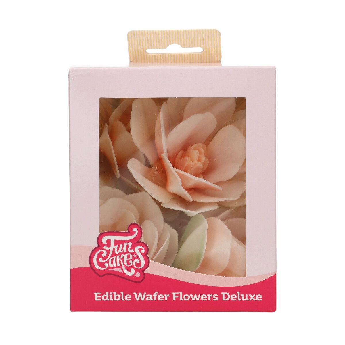 Essbare Papierblumen Deluxe Magnolie Weiß Groß in Verpackung