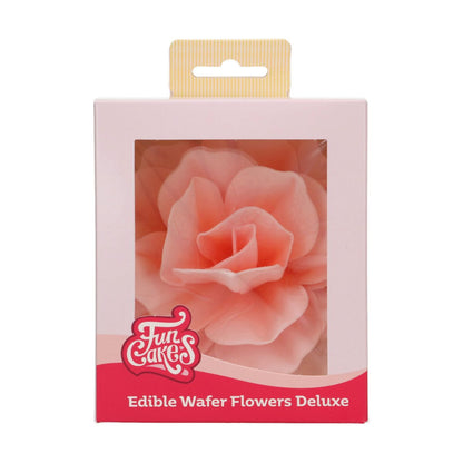 Essbare Papierblumen Deluxe Rose Pastella Rosa Groß  in Packung