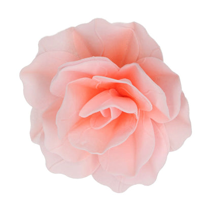 Essbare Papierblumen Deluxe Rose Pastella Rosa Groß einzelnze Blüte