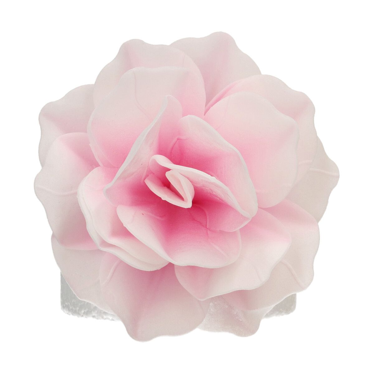 Essbare Papierblumen Pastella Pink Ombre Rose große Blüte einzeln