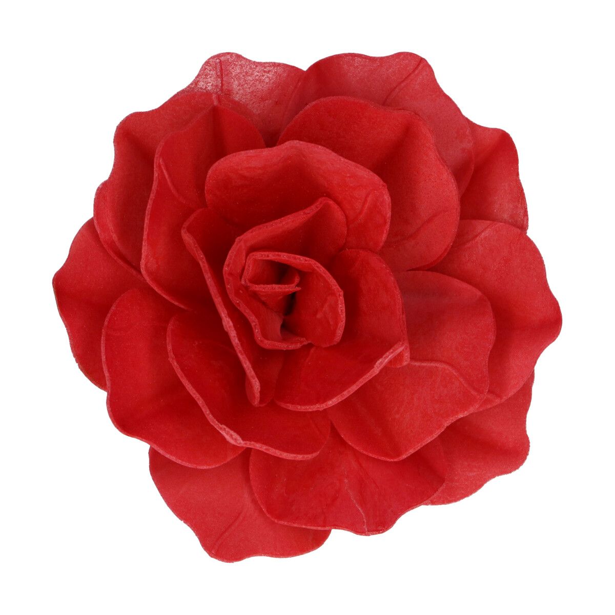 Essbare Papierblumen Deluxe Rose Pastella Rot Groß einzeln