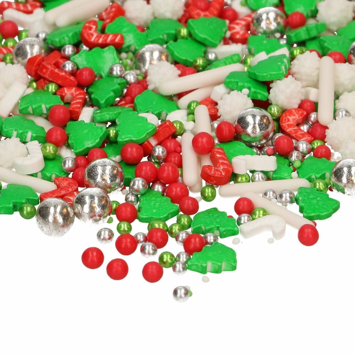 Zuckerstreuselmischung Christmas Wishes Weihnachten mit roten, grünen und weißen Streuseln