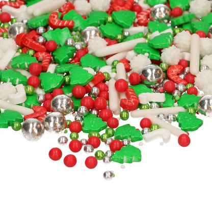 Zuckerstreuselmischung Christmas Wishes Weihnachten mit roten, grünen und weißen Streuseln