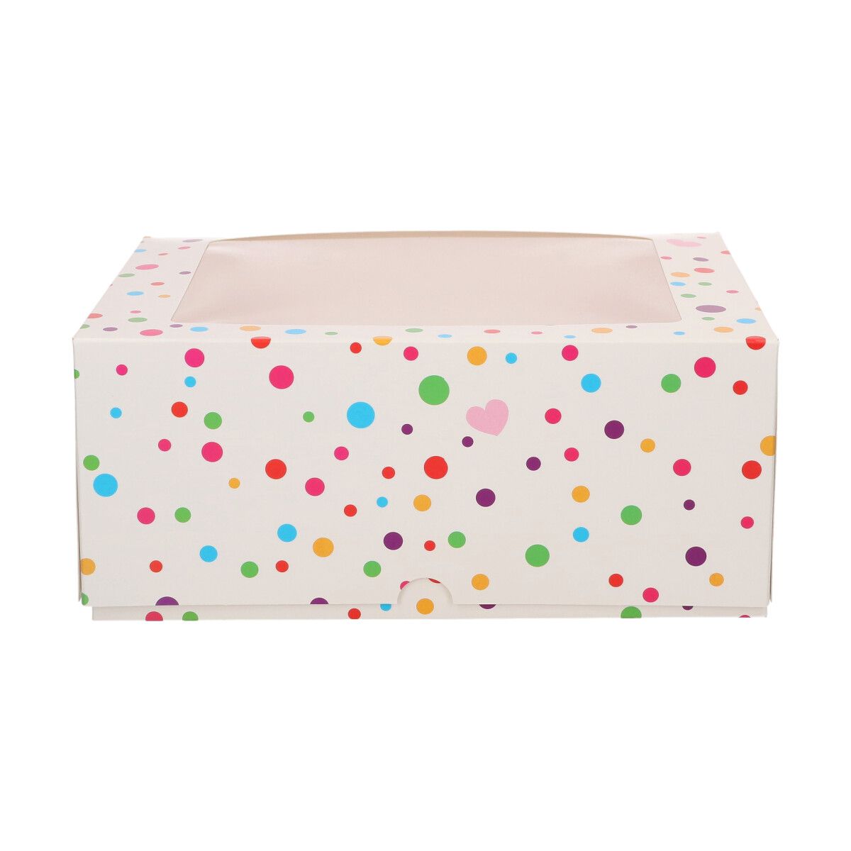 CupCake Schachtel Motiv Konfetti leer