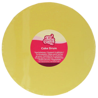 FunCakes Cake Drum Tortenplatte Round Pastel Gelb Ø 30 cm