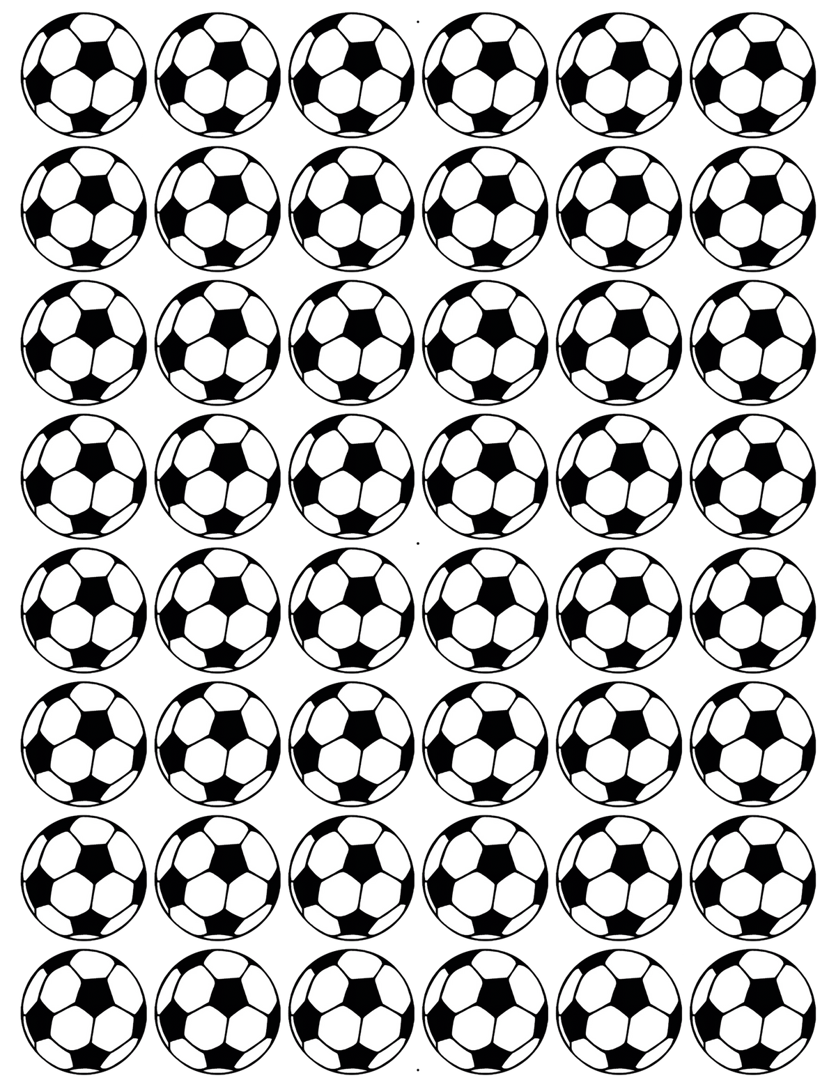 bedruckte Oblaten Fußballmotiv 48 Stk 3 cm
