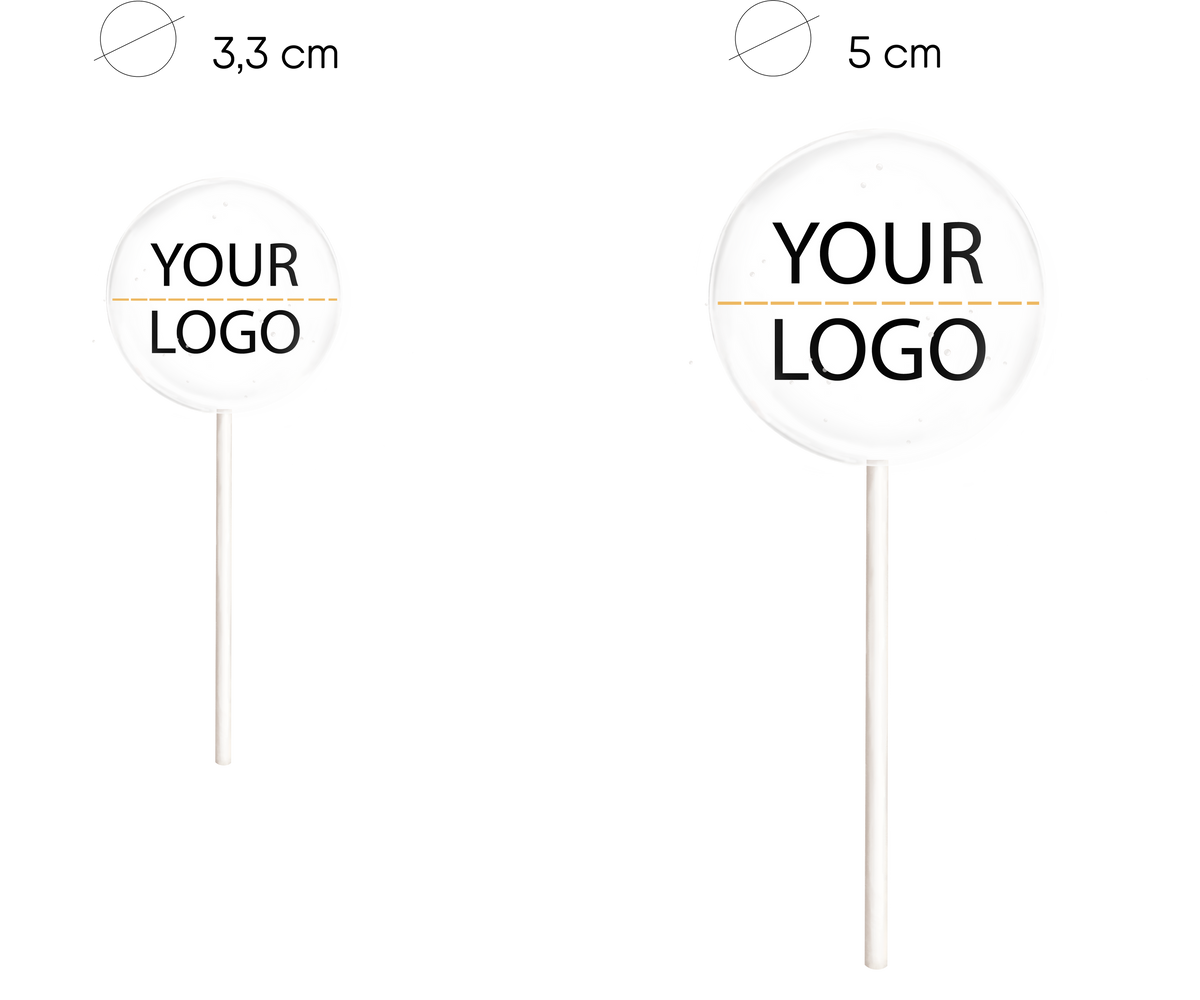Logololli – Lolli mit individuellem Firmenlogo - 3,3cm – Bild 4