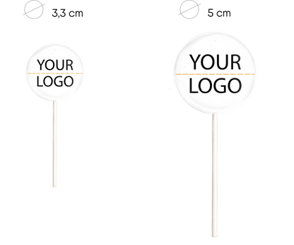 Logololli – Lolli mit individuellem Firmenlogo - 3,3cm – Bild 4