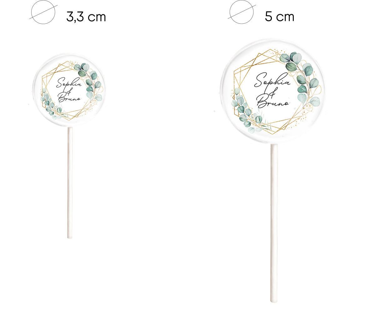 Größenvergleich Lollis 3cm und 5cm