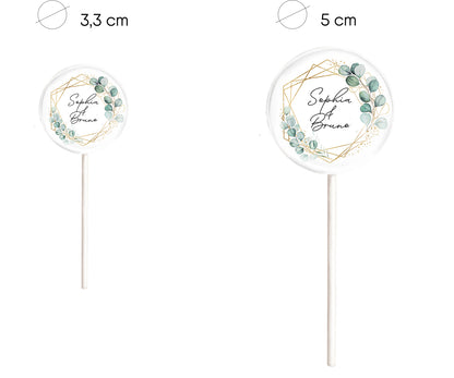 Größenvergleich Lollis 3cm und 5cm