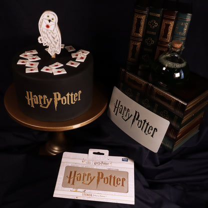 Harry Potter Schriftzug Kuchen Schablone Stencil – Bild 4