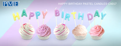 Kerzenset - Happy Birthday - Pastel – Bild 2