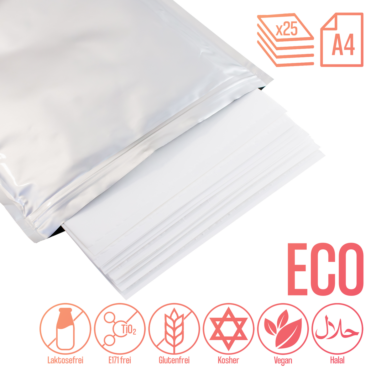 Sugarprint Dekorpapier Eco A4 - 25 Seiten – Bild 1