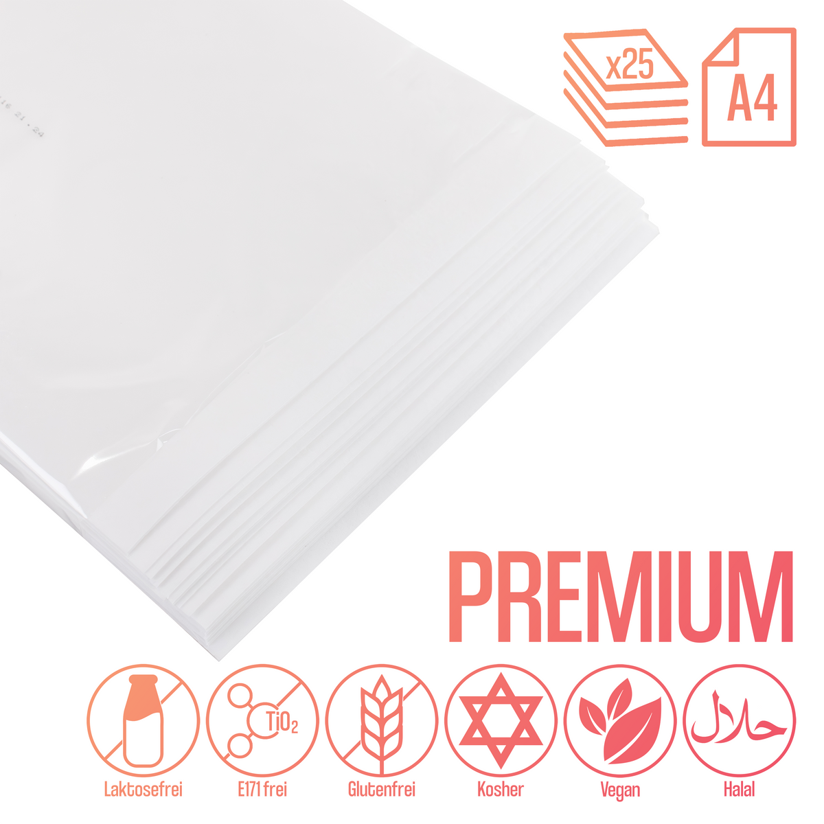Sugarprint Oblatenpapier A4 PREMIUM - 25 Seiten – Bild 1