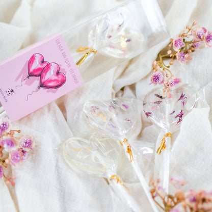 HerzblütenLollis - Valentins-Geschenkset Herzballons – Bild 7
