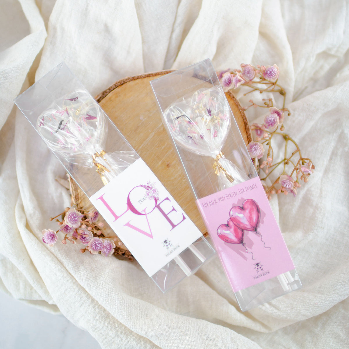 HerzblütenLollis - Valentins-Geschenkset LOVE – Bild 4