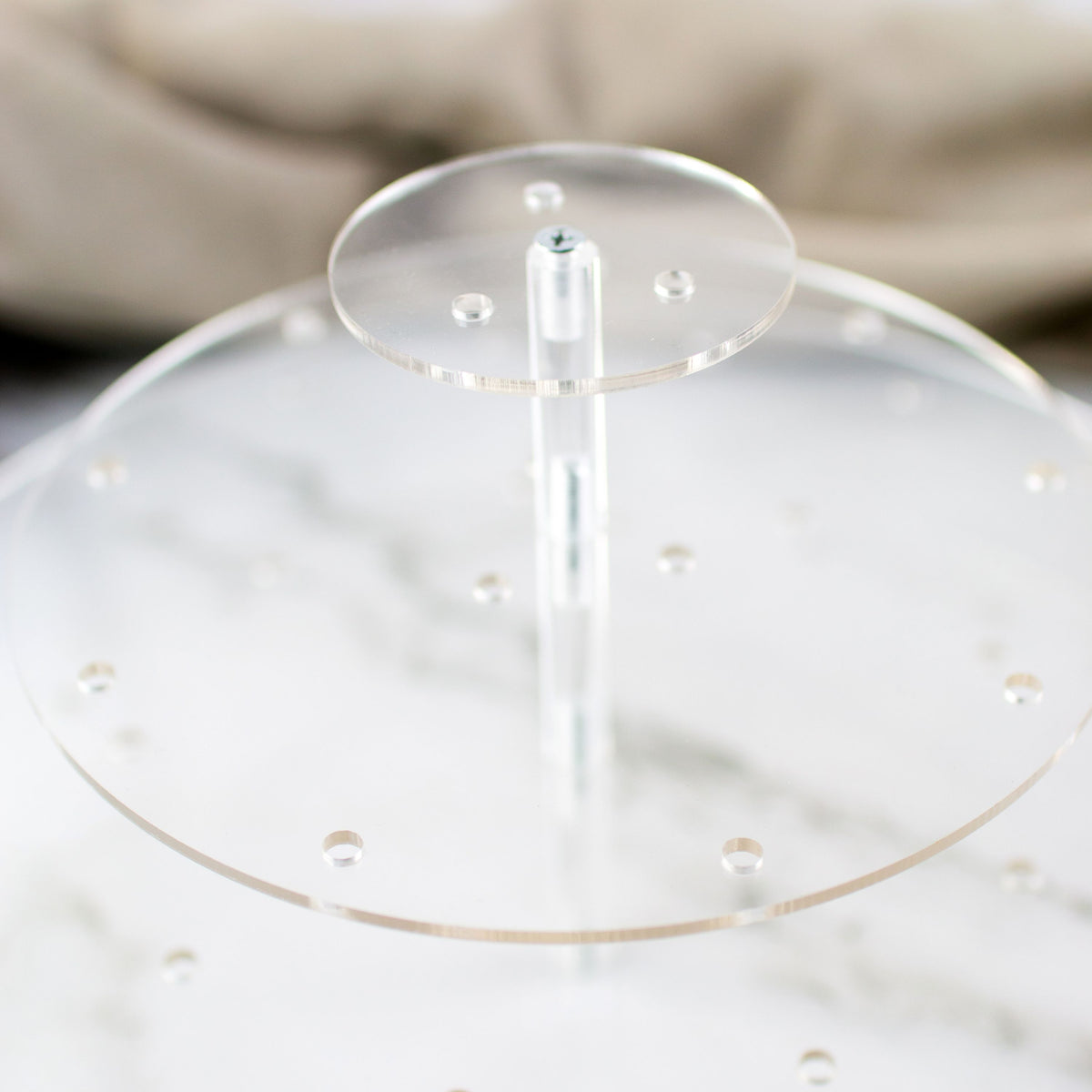 obere Ansicht Lollietagere Rund