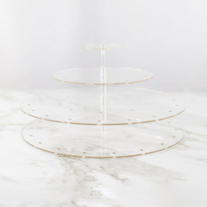 Lolli Etagere transparent rund für 30 Lollis neutraler Hintergrund