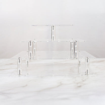 Transparente Lolli Etagere mit 3 Etagen für bis zu 56 Lollis leer