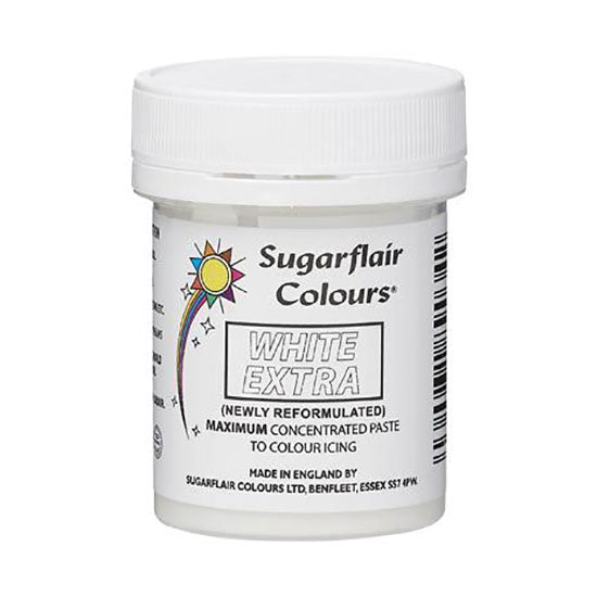 Speisefarben-Paste Sugarflair White Extra - ohne E171 – Bild 1