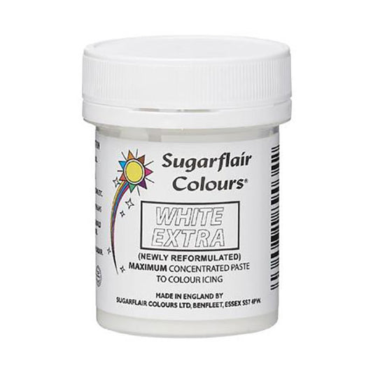 Speisefarben-Paste Sugarflair White Extra - ohne E171 – Bild 1