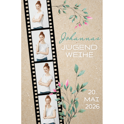 Tortenbild zur Jugendweihe Fotostreifen – Bild 1