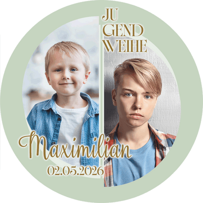 Tortenbild Jugendweihe - Halbkreise – Bild 1