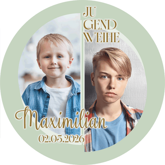 Tortenbild Jugendweihe - Halbkreise – Bild 1