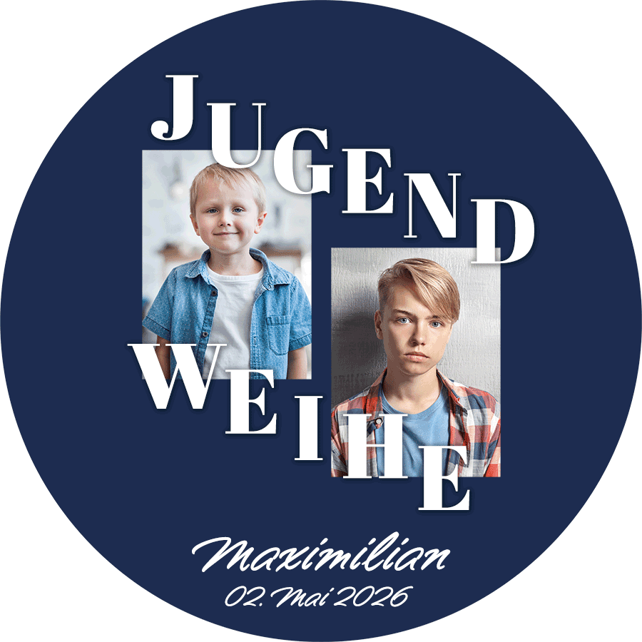 Tortenbild Jugendweihe - Navy – Bild 1