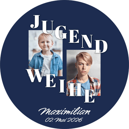 Tortenbild Jugendweihe - Navy – Bild 1