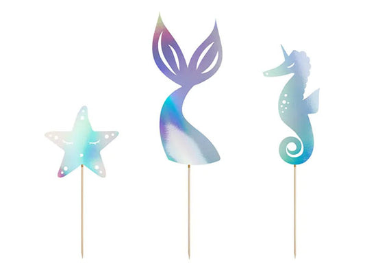PartyDeco CakeTopper Set - Meerjungfrau – Bild 1
