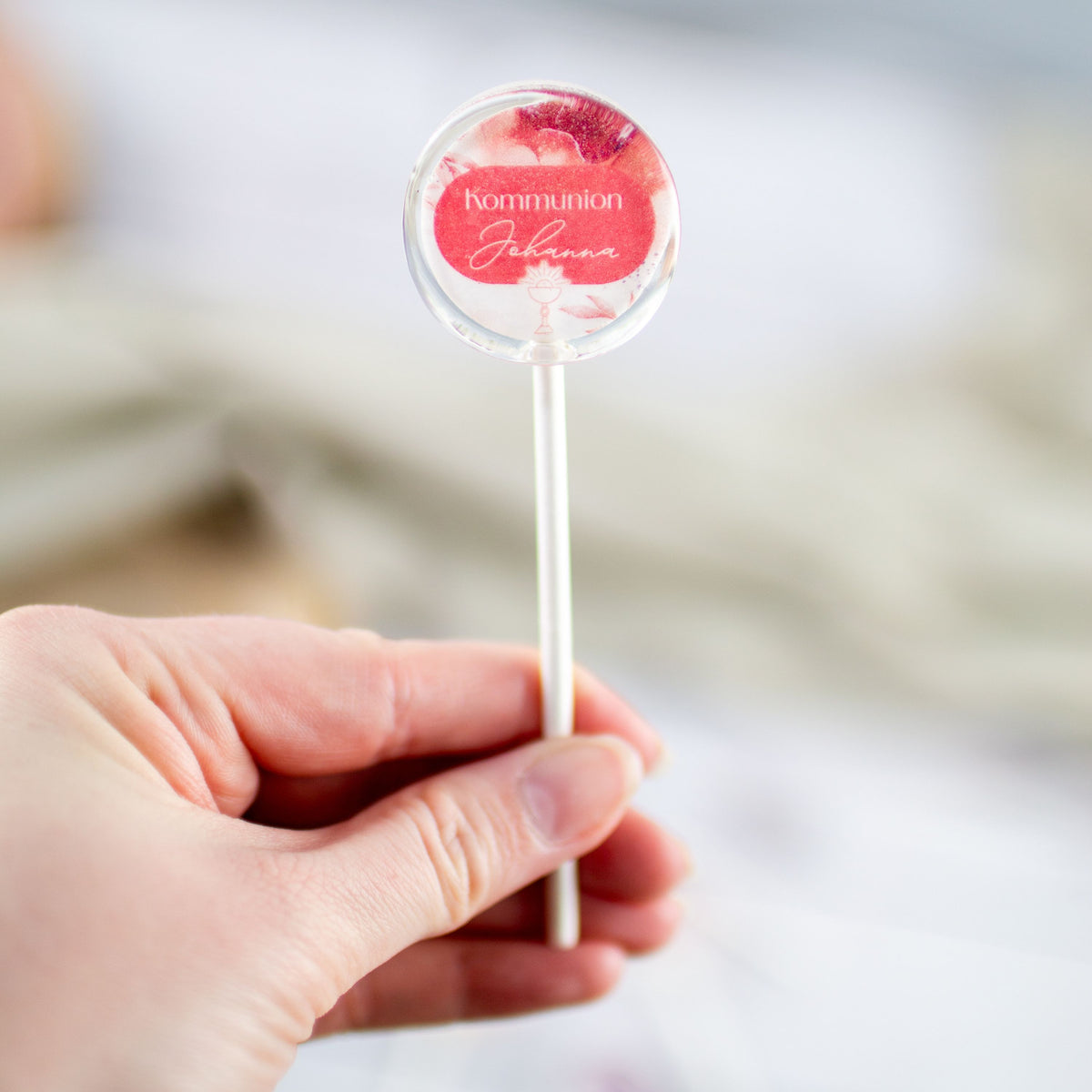 MotivLolli Aquarell Feuerrot in Hand
