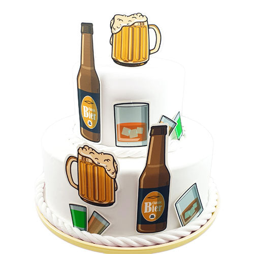 Fondant Kuchen-Tattoo - Alkohol – Bild 1