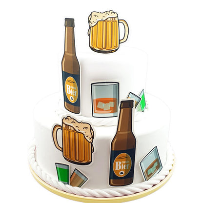 Fondant Kuchen-Tattoo - Alkohol – Bild 1