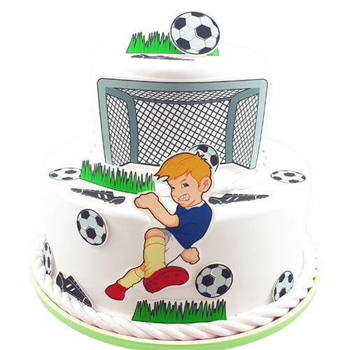 Fondant Kuchen-Tattoo - Fußball – Bild 1
