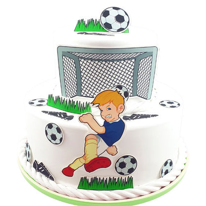 Fondant Kuchen-Tattoo - Fußball – Bild 1