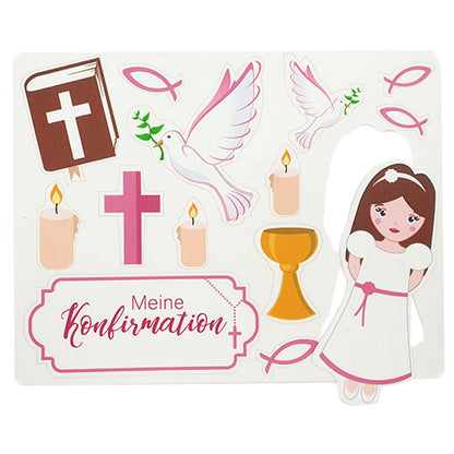Fondant Kuchen-Tattoo - Konfirmation Mädchen – Bild 2
