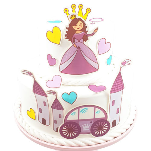 Fondant Kuchen-Tattoo - Prinzessin – Bild 1