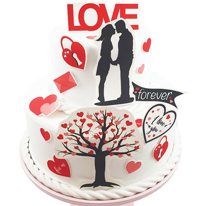 Fondant Kuchen-Tattoo - Liebe – Bild 1