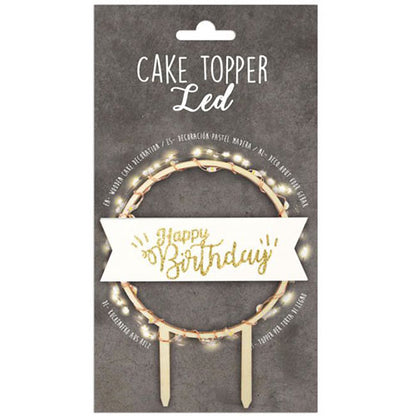 Cake Topper LED Happy Birthday – Bild 1