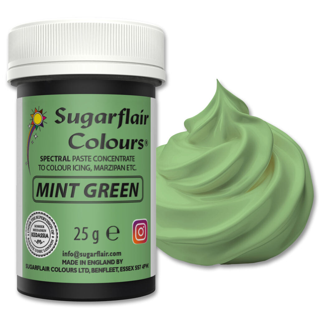 Speisefarben-Paste Sugarflair - Mint Green 25g