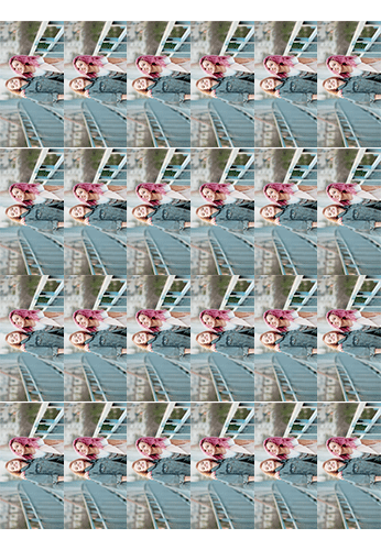 Bedruckte Oblaten rechteckig
